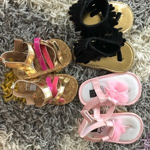 Baby girl crib shoes